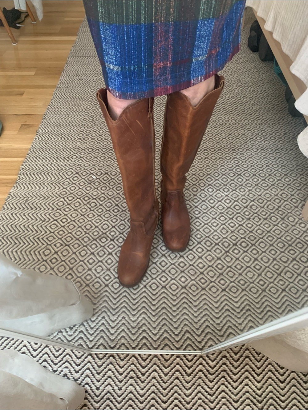 Frye Cognac Brown Over-the-Knee Leather Boots